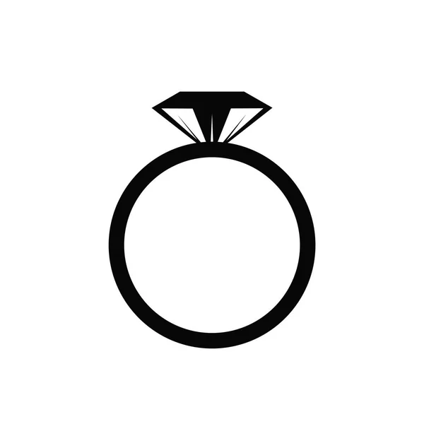 Ein juwel des symbolrings, logo. Vektor — Stockvektor