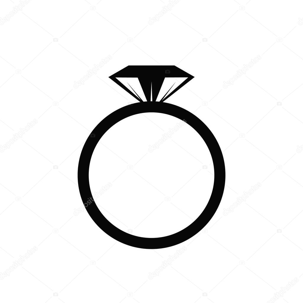 a jewel of the icon ring, logo. vector
