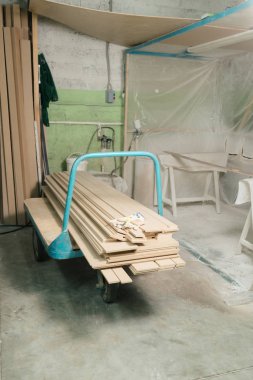 Kapı üretimi için malzemeler.