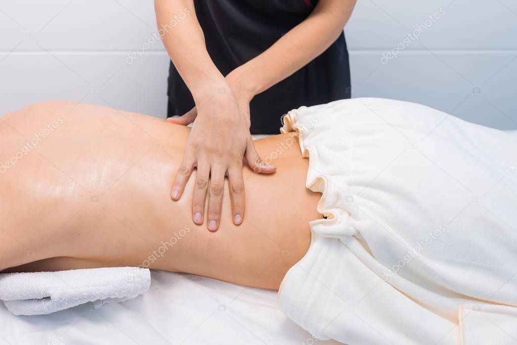 Back massage for spine and relaxation