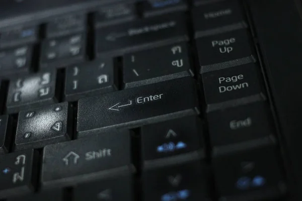 Notebook computador teclado — Fotografia de Stock