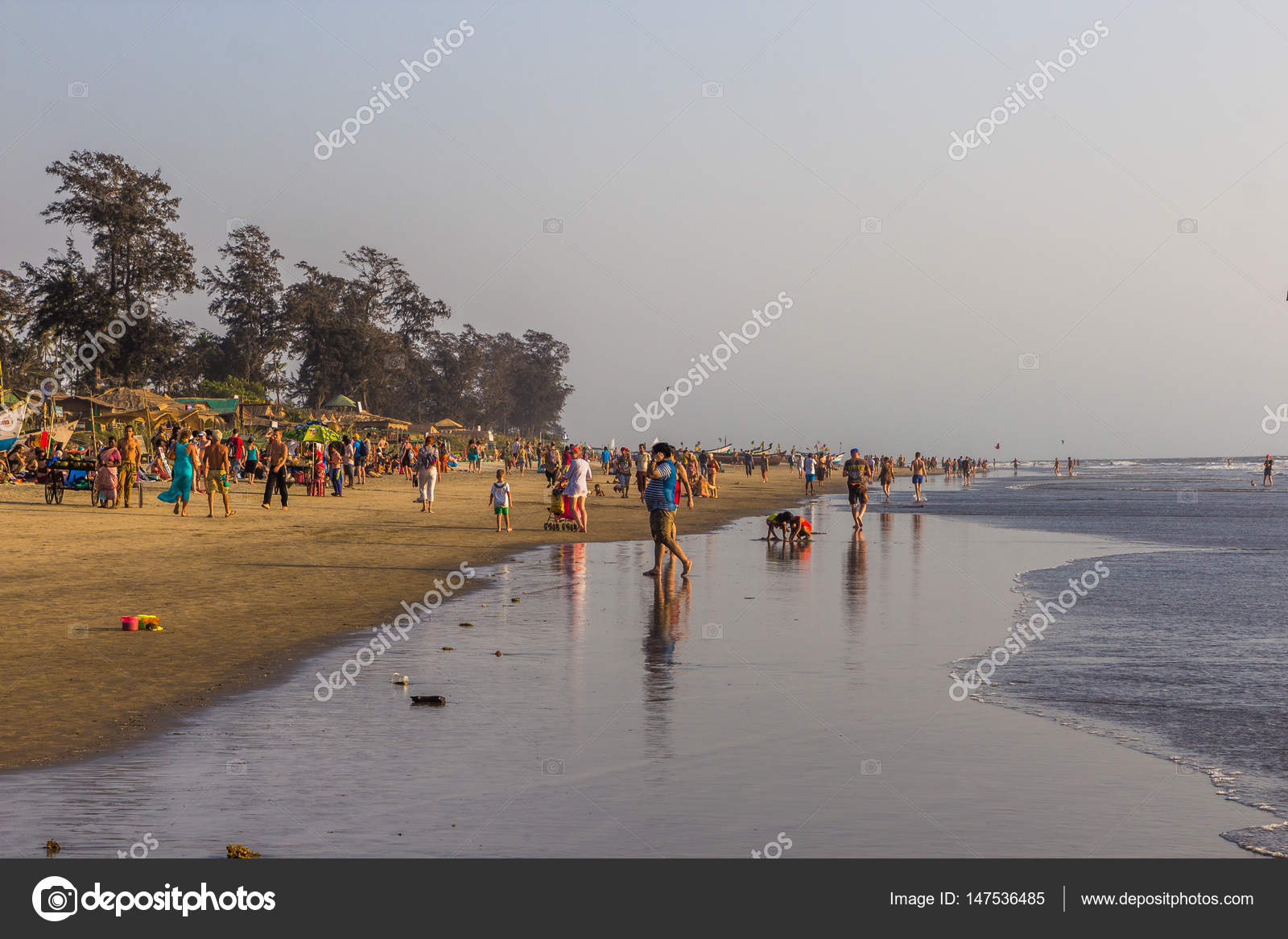 Arambol Beach Goa Inde 23 Février 2017 Marché Aux