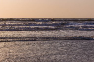 Umman Denizi, Hint Okyanusu, Arambol Beach, Goa, üzerinden günbatımı içinde