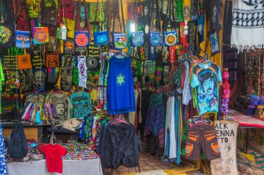 Goa, Hindistan - 1 Mart: Main road Arambol Goa Tarih 1 Şubat 2017