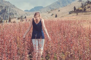 Kadına Şimbulak Kayak Merkezi yaz, Almatı, Kazakistan