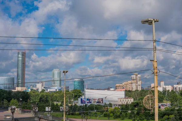 Екатеринбург Російська Федерація Липня 2017 Міські Вулиці Центрі Міста Єкатеринбурга — стокове фото