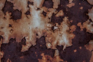 Paslı metal doku. Soyulmuş boya arka plan