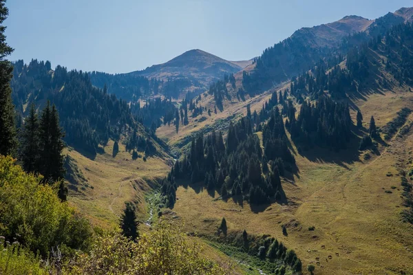 View of peak of Furmanov in Almaty region, Kazakhstan — Stock Photo, Image