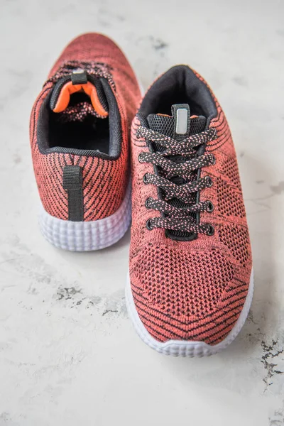 Sneakers för kvinnan. Skor för fitness och sport — Stockfoto