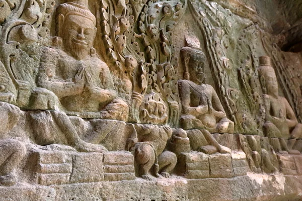 Angkor stronie rzeźby, Kambodża — Zdjęcie stockowe