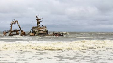 Gemi enkazı Skeleton Coast, Namibia