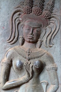 Angkor Wat carvings clipart