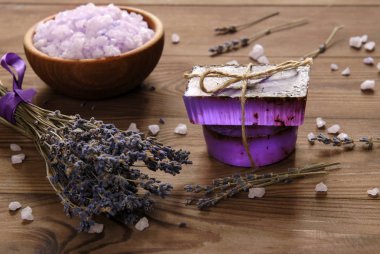 Lavanta tablo ile Spa kompozisyon.