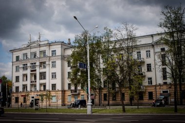 Minsk 'te sokaklar, anıtlar ve mimari.