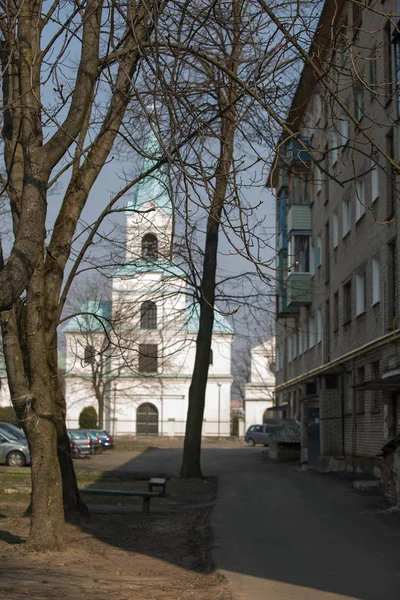 Miasto Połock Nad Rzeką Dvina Zachodnia — Zdjęcie stockowe