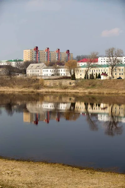 Ciudad Polotsk Río Dvina Occidental —  Fotos de Stock