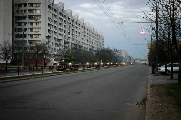 Strade Monumenti Architettura Minsk Eredità Comunista — Foto Stock