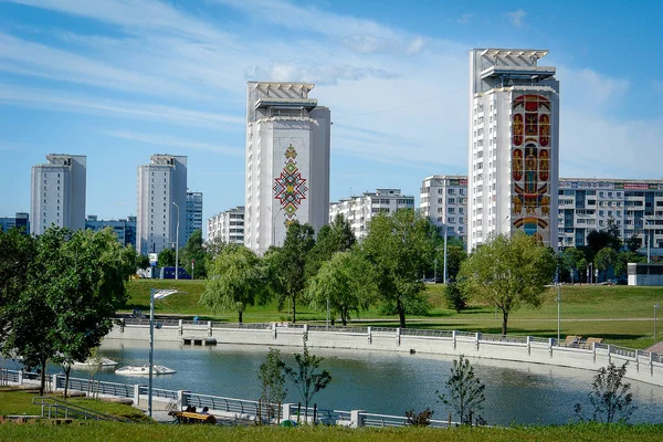 Ulice Památky Architektura Minsku Komunistický Odkaz — Stock fotografie