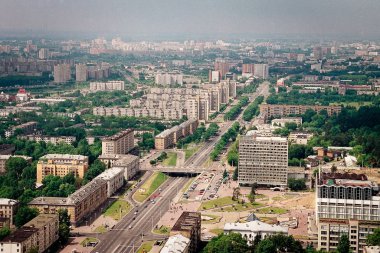 Minsk 'teki sokaklar, anıtlar ve mimari. Komünist mirası.