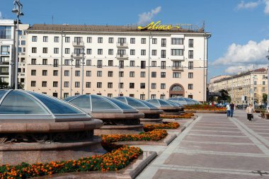 Minsk 'teki sokaklar, anıtlar ve mimari. Komünist mirası.