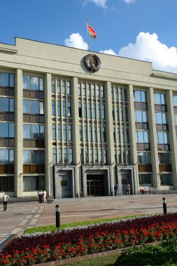 Minsk 'teki sokaklar, anıtlar ve mimari. Komünist mirası.