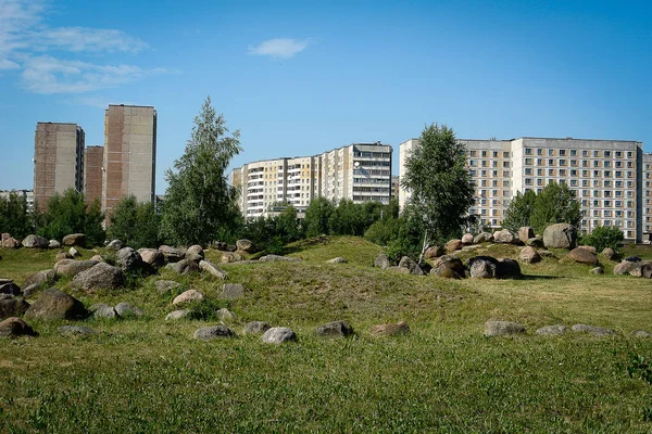 Straten Monumenten Architectuur Minsk Communistische Erfenis — Stockfoto