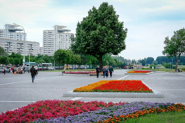 Straßen Denkmäler Und Architektur Minsk Das Kommunistische Erbe — Stockfoto