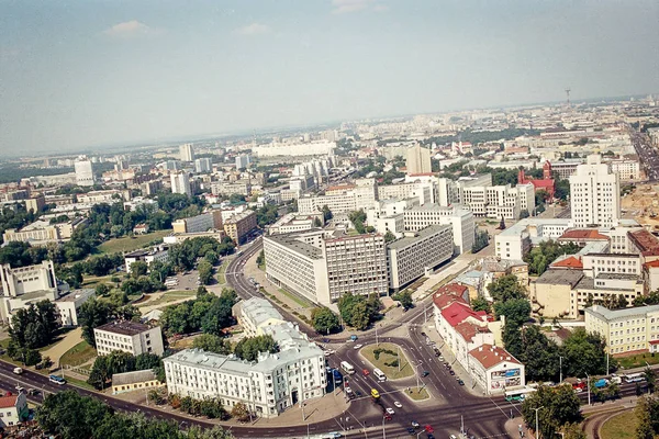 Straten Monumenten Architectuur Minsk Communistische Erfenis — Stockfoto