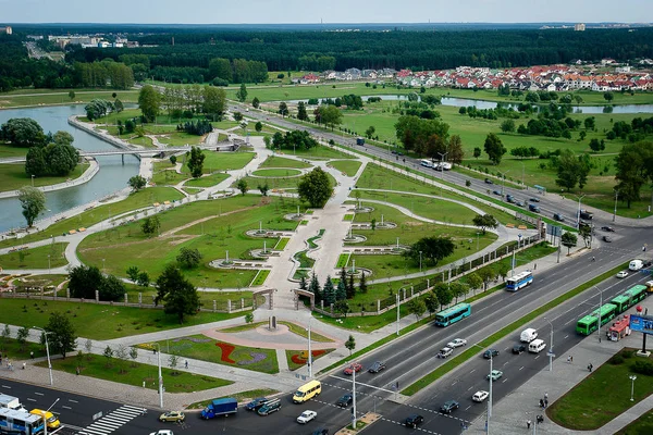 Straten Monumenten Architectuur Minsk Communistische Erfenis — Stockfoto