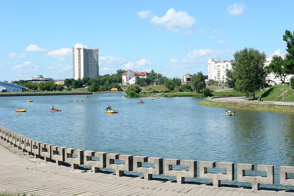 Straten Monumenten Architectuur Minsk Communistische Erfenis — Stockfoto