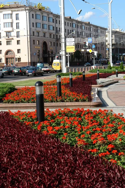 Calles Monumentos Arquitectura Minsk Legado Comunista — Foto de Stock