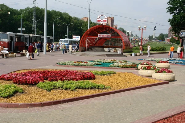 Straßen Und Alleen Von Minsk Weißrussland — Stockfoto