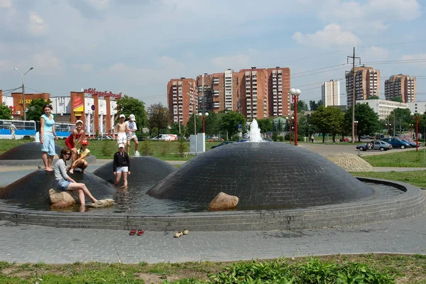 Gator Och Vägar Minsk Vitryssland — Stockfoto