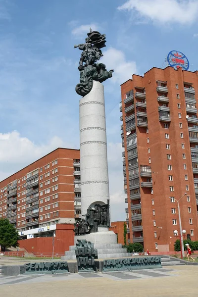 Straßen Und Alleen Von Minsk Weißrussland — Stockfoto