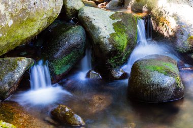 small stream with silk effect in the water