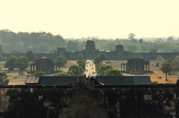 Angkor Wat. Tapınak. Khmer medeniyet. Siem biçmek. Kamboçya'da turizm