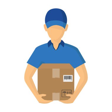 Vektör İllüstrasyonu hızlı teslimat hizmeti. Ekspres teslimat kavramı