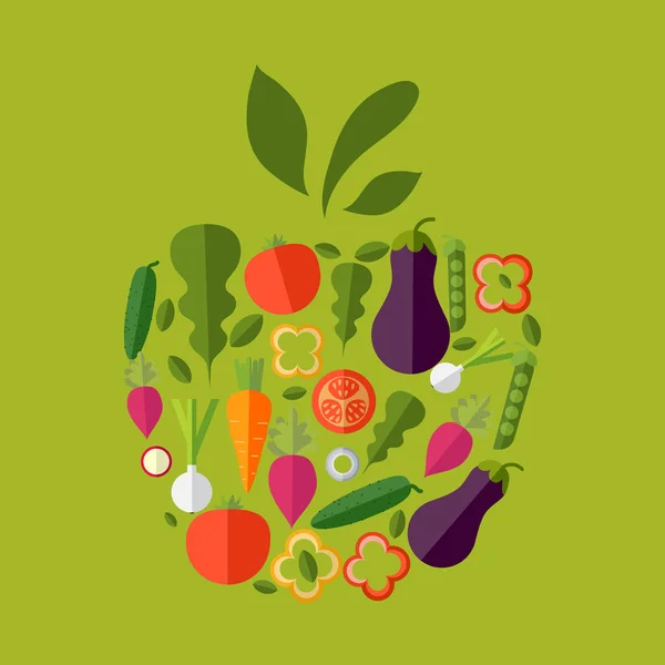 Vektor gesunde Bio-Lebensmittel-Etiketten für Restaurants, Cafés. Nein. — Stockvektor