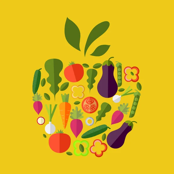 Vektor gesunde Bio-Lebensmittel-Etiketten für Restaurants, Cafés. Nein. — Stockvektor