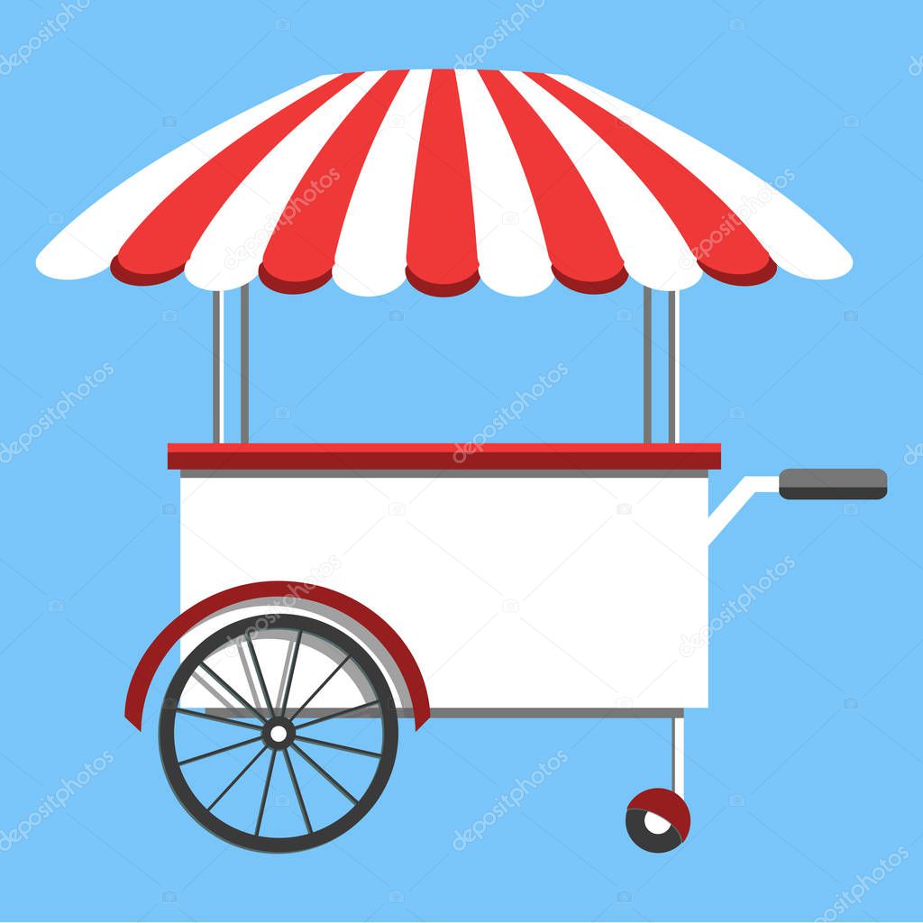 Vector food menu flyer. Flat style. Food truck festival, menu food brochure.