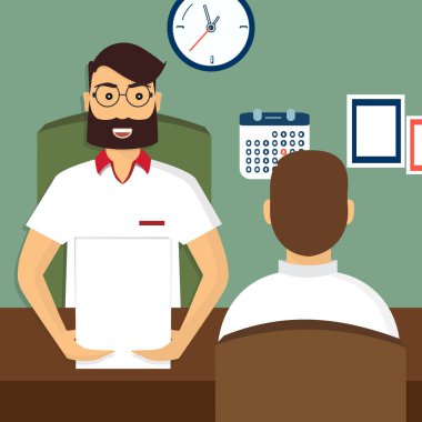 İnsan kaynakları işe alım. Aday pozisyonları ile röportaj. İş