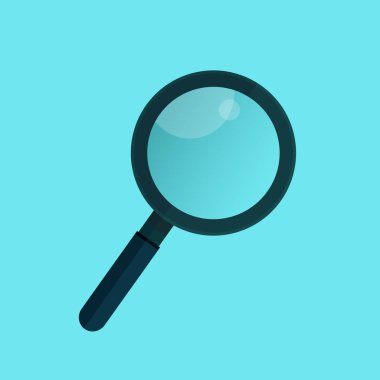 Vektör çizim. İş analizi, arama simgesi