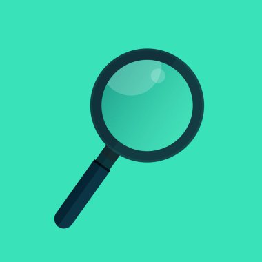 Vektör çizim. İş analizi, arama simgesi