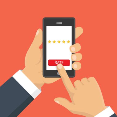 Altın yıldız rating. Geri bildirim, itibar ve kalite kavramı. 