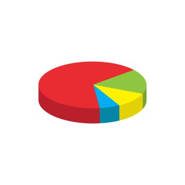 Vektör daire diyagram, iş, başarı kavramı. Infographic simgesi