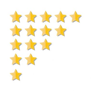 Altın yıldız rating. Geri bildirim, itibar ve kalite kavramı. Vecotr