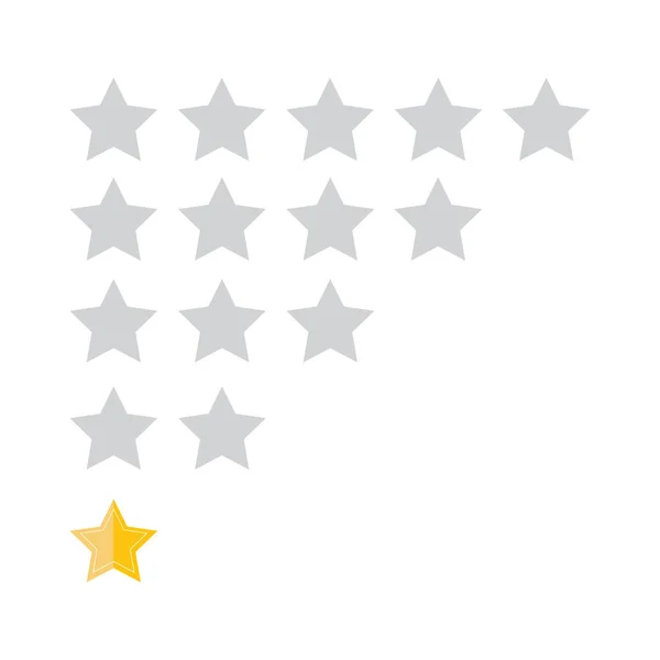 Note étoiles d'or. Commentaires, réputation et concept de qualité. Vecotr — Image vectorielle