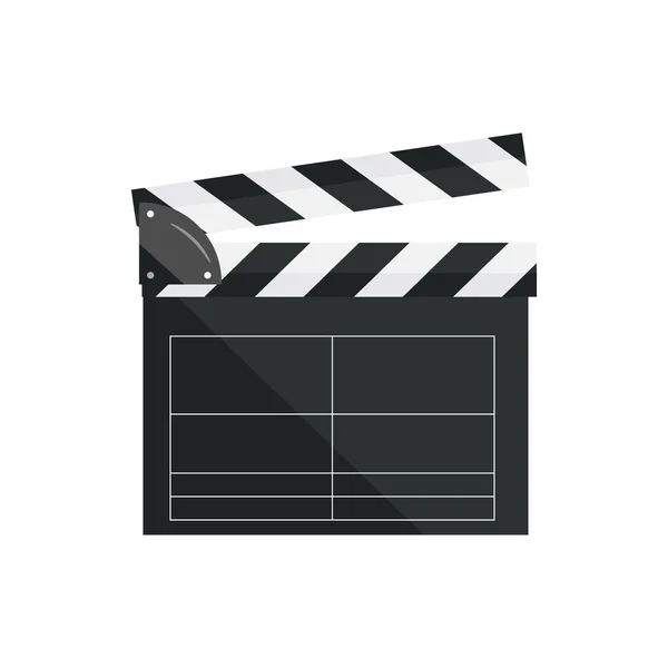 矢量图在平面样式。Clapperboard 分离 — 图库矢量图片