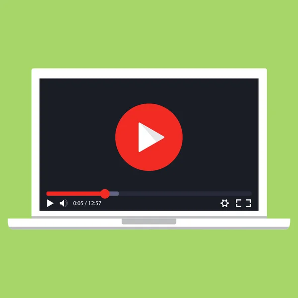 Streaming video. Vector. Online video concept. Internet video — Stock Vector