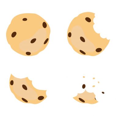 Vektör çerez çizgi film karakteri